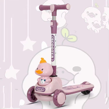DUCK FACE 3 WHEEL SMART FOLDABLE SCOOTY WITH LIGHT